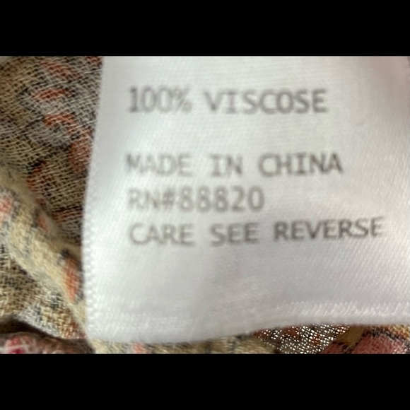 Rachel Zoe Mustard Floral Top Size Small - Picture 3 of 3